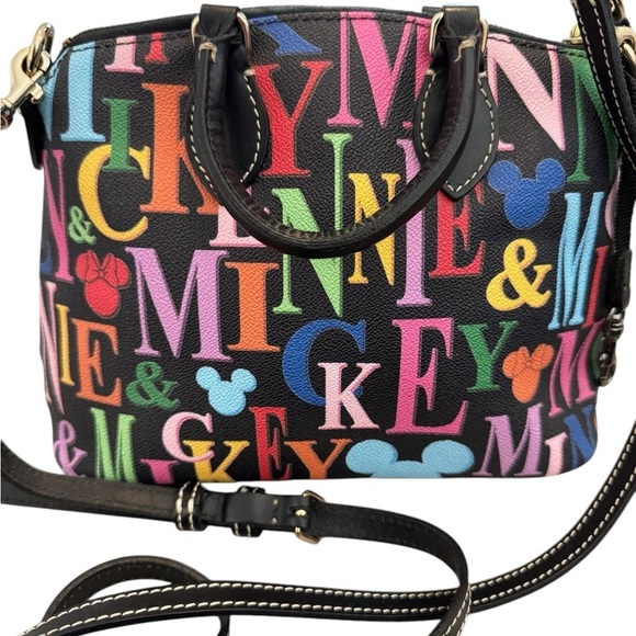 Dooney & Bourke Disney Parks Mickey Mouse Rainbow small  crossbody handbag - Picture 1 of 11